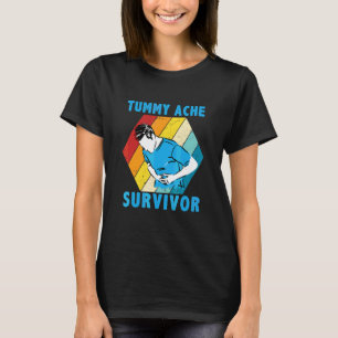 Vintage Tummy Ache Survivor Retro My Tummy Hurts T-Shirt
