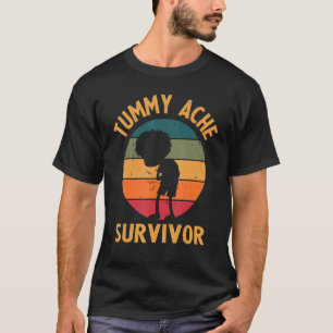 Vintage Tummy Ache Survivor  Retro Stomachache IBS T-Shirt