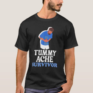 Vintage Tummy Ache Survivor Stomachache IBS  Men T-Shirt