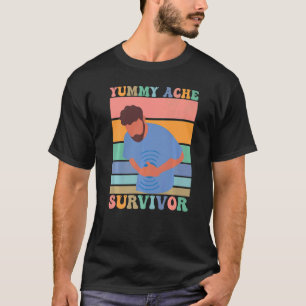 Vintage Tummy Ache Survivor Stomachache IBS Men W T-Shirt
