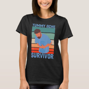 Vintage Tummy Ache Survivor Stomachache IBS  Men W T-Shirt