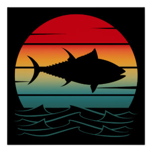 Vintage Tuna Fish Poster