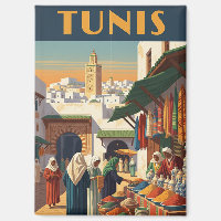 Vintage Tunis Tunisia Travel