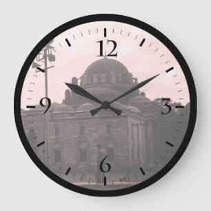 Vintage Turkey Istanbul Beyazit camii mosque Canva Large Clock