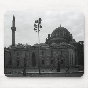 Vintage Turkey Istanbul Beyazit camii mosque Mouse Pad