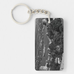 Vintage Turkey Istanbul Bosphorus fortress Canvas Key Ring