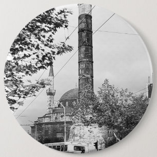 Vintage Turkey Istanbul Column Constantine 1970 6 Cm Round Badge