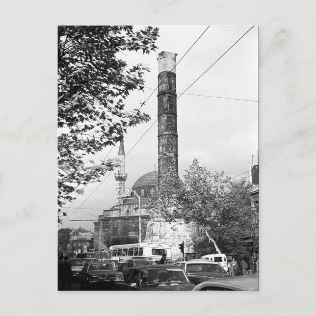 Vintage Turkey Istanbul Column Constantine Postcard (Front)