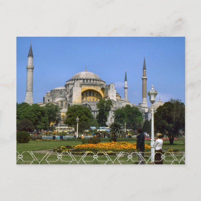 Vintage Turkey - Istanbul Hagia Sophia Postcard (Front)