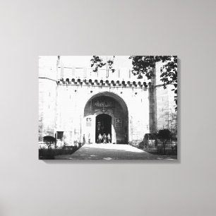 Vintage Turkey Istanbul Topkapi palace gate Canvas Print