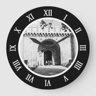 Vintage Turkey Istanbul Topkapi palace gate Postca Large Clock