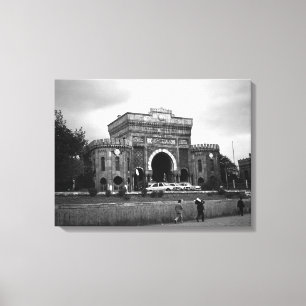 Vintage Turkey Istanbul University Canvas Print