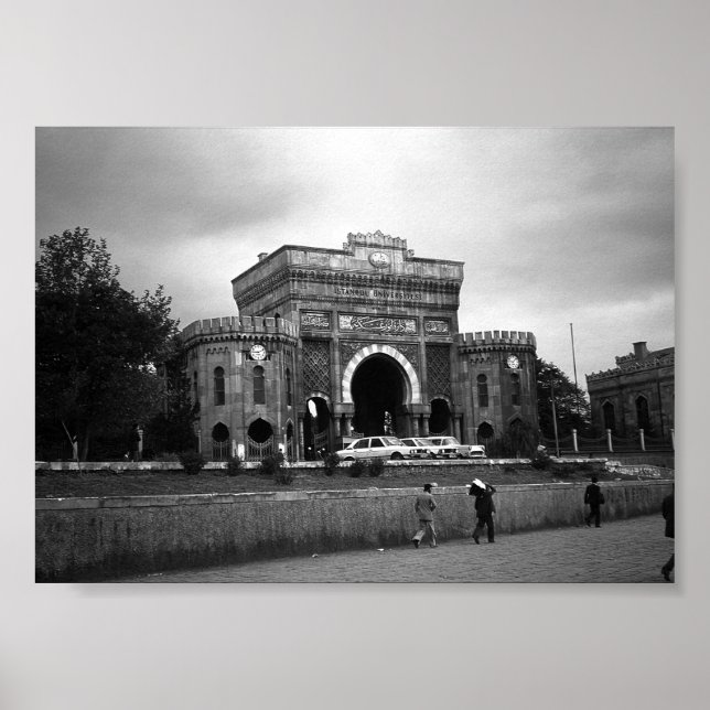 Vintage Turkey Istanbul University Poster (Front)