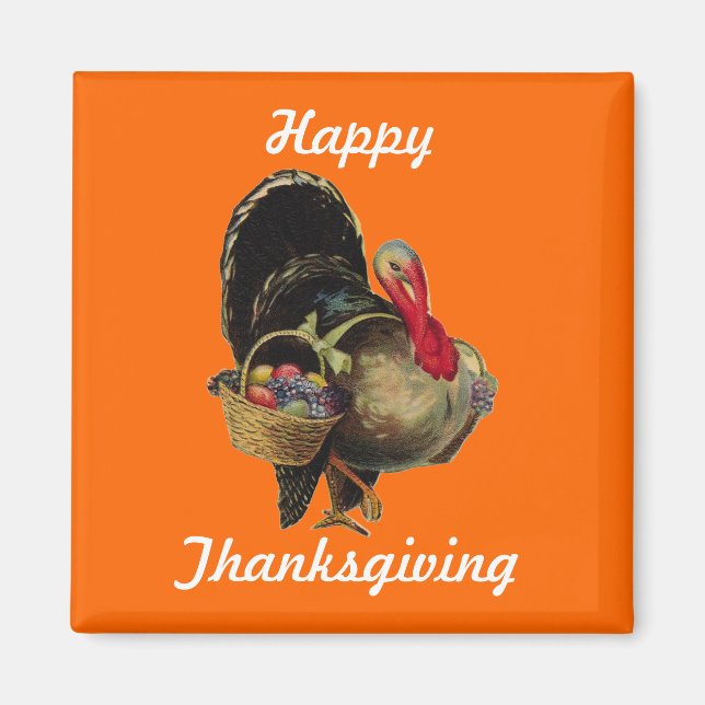 Vintage Turkey Magnet (Front)
