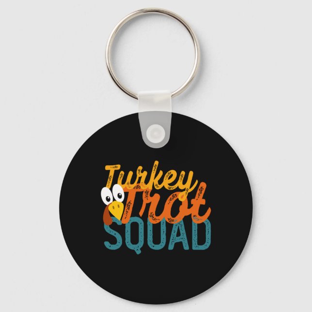 Vintage Turkey Trot Squad Performance Key Ring (Front)