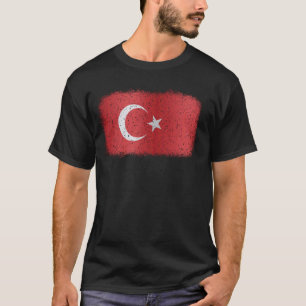 Vintage Turkish Flag Türkiye Proud Turk Patriotic T-Shirt