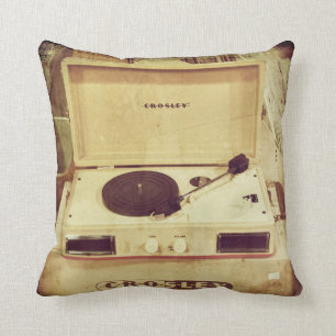 Vintage Turntable Pillow