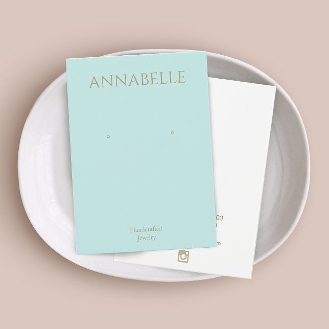 Vintage Turquoise Blue Earring Display Card (Creator Uploaded)