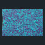 Vintage turquoise dark purple floral pattern tea towel<br><div class="desc">Vintage pretty bright blue green turquoise dark purple floral pattern. Vintage,  Beautiful,  Pretty,  Cool,  pattern with flower floral pattern.</div>