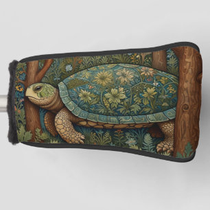 Vintage turtle bohemian boho woodland personalise golf head cover