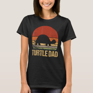 Vintage Turtle Dad Matching Family Animal Fathers T-Shirt