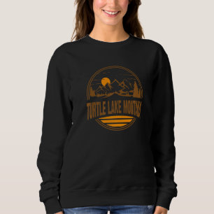 Vintage Turtle Lake Montana Mountain Hiking Souven Sweatshirt