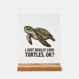 Vintage Turtle Lover Funny Sea Turtle Shirt_1 Acrylic Sign