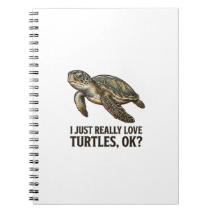 Vintage Turtle Lover Funny Sea Turtle Shirt_1 Notebook