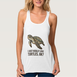 Vintage Turtle Lover Funny Sea Turtle Shirt_1 Singlet