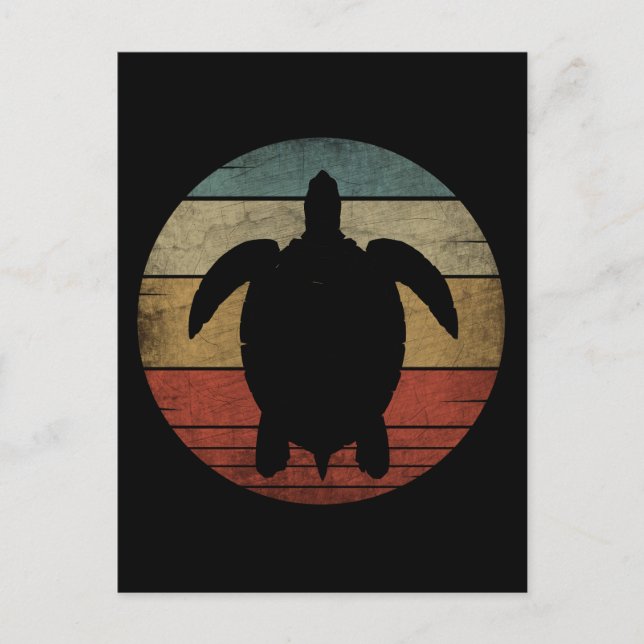 VINTAGE TURTLE  POSTCARD (Front)