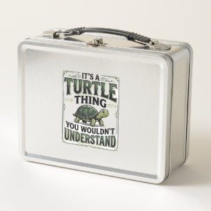 Vintage Turtle Thing Funny Turtle Lover Shirt_1 Metal Lunch Box