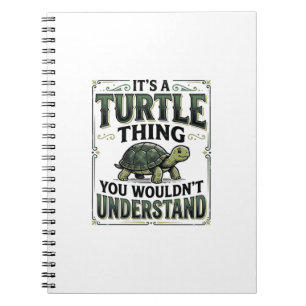 Vintage Turtle Thing Funny Turtle Lover Shirt_1 Notebook