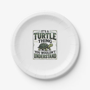 Vintage Turtle Thing Funny Turtle Lover Shirt_1 Paper Plate