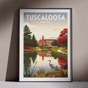 Vintage Tuscaloosa Alabama Poster