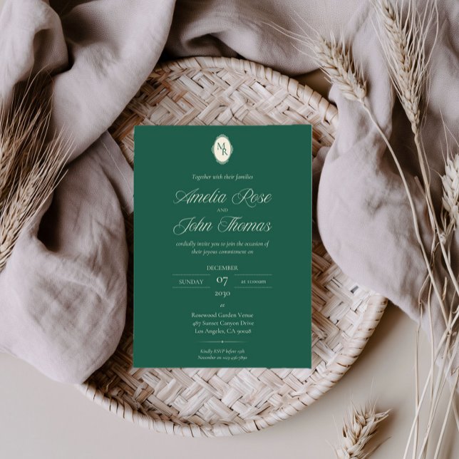 Vintage Tuscan Garden Wedding Invitation (Creator Uploaded)