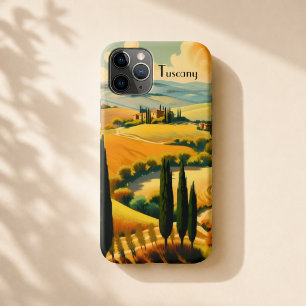 Vintage Tuscany Countryside Custom Text Case-Mate iPhone Case