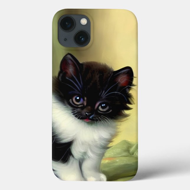 Vintage Tuxedo Kitten Illustration Case-Mate iPhone Case (Back)