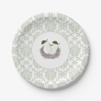 Vintage Twin Pear in Nest Paper Plate