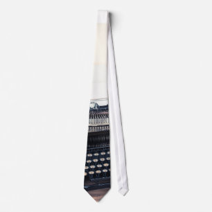 Vintage Type Writer Victorian Telephone Mens Tie