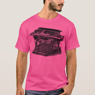 Vintage Typewriter - Black T-Shirt