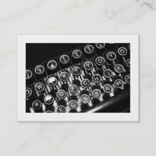 Vintage Typewriter (Bordered) Business Card