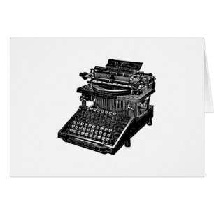 Vintage Typewriter Card