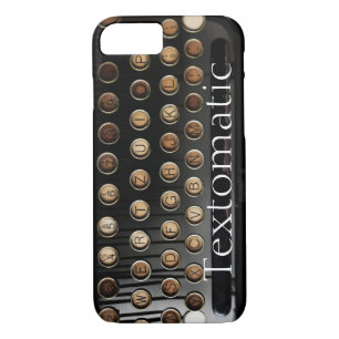 Vintage typewriter keys black brown  Case-Mate iPhone case
