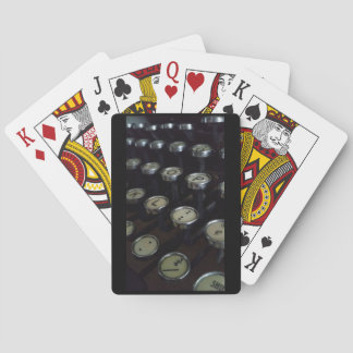 Vintage Typewriter Keys Playing Cards, Index faces Cards