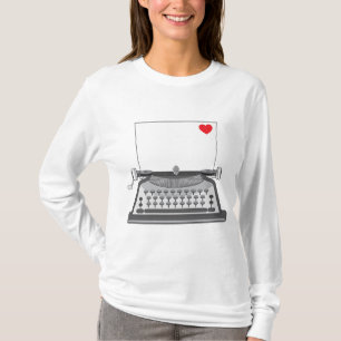 Vintage Typewriter Love Letter T-Shirt