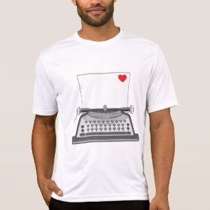Vintage Typewriter Love Letter T-Shirt
