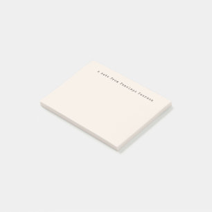 Vintage Typewriter Minimalist Simple Cream Post-it Notes