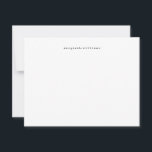 Vintage Typewriter Name  Card<br><div class="desc">Vintage Typewriter Name Note Card</div>