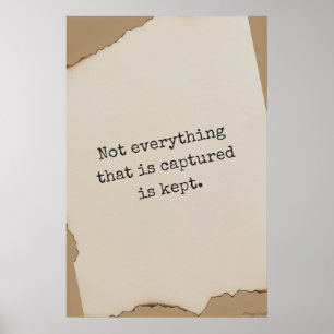 Vintage Typewriter Quote Art Poster
