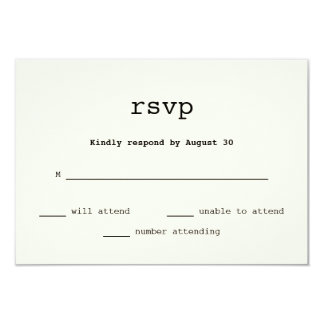 wedding rsvp cards examples